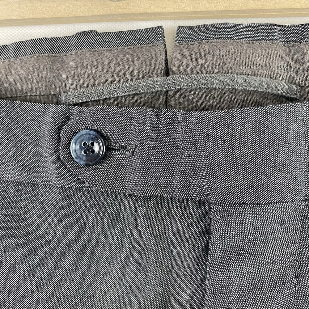 Ermenegildo Zegna Dress Pants 48x30 Mila Dark Grey Wool Silk 5-Pocket 7-68R - Picture 6 of 11